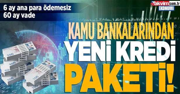 Halkbank, Ziraat Bankası ve Vakıfbank'tan yeni kredi paketi! 6 ay ana para ödemesiz 60 ay vadeli