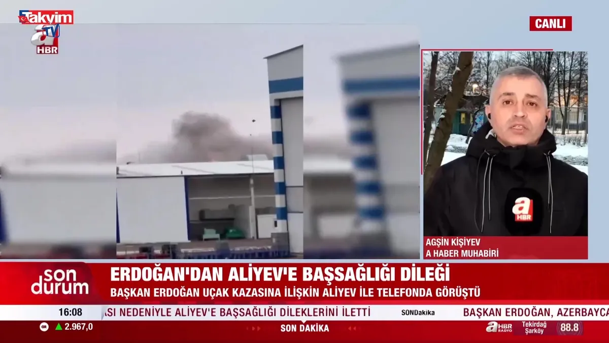 Erdoğan'dan Aliyev'e taziye!