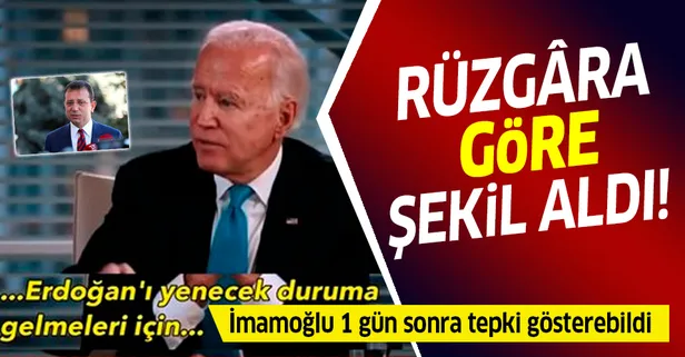 İBB Başkanı Ekrem İmamoğlu, ABD Başkan Adayı Joe Biden'ın açıklamalarına bir gün sonra tepki gösterdi