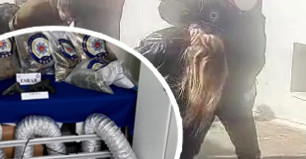 Adana'da uyuşturucu laboratuvarı gibi villa! Sevgililer tutuklandı