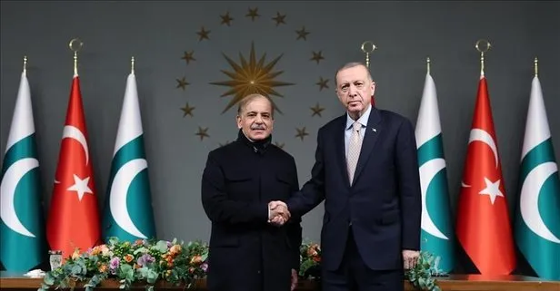 Başkan Erdoğan Pakistan Başbakanı Şahbaz Şerif ile görüştü