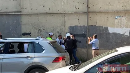 Beşiktaş’ta dehşet anları! Polisin silahını almaya çalıştı gazetecilere küfür etti