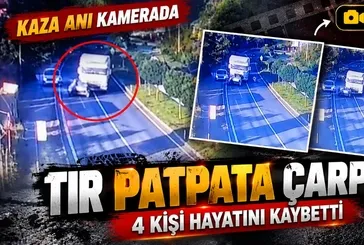 Düzce'de 4 kişinin öldüğü kazanın görüntüleri ortaya çıktı