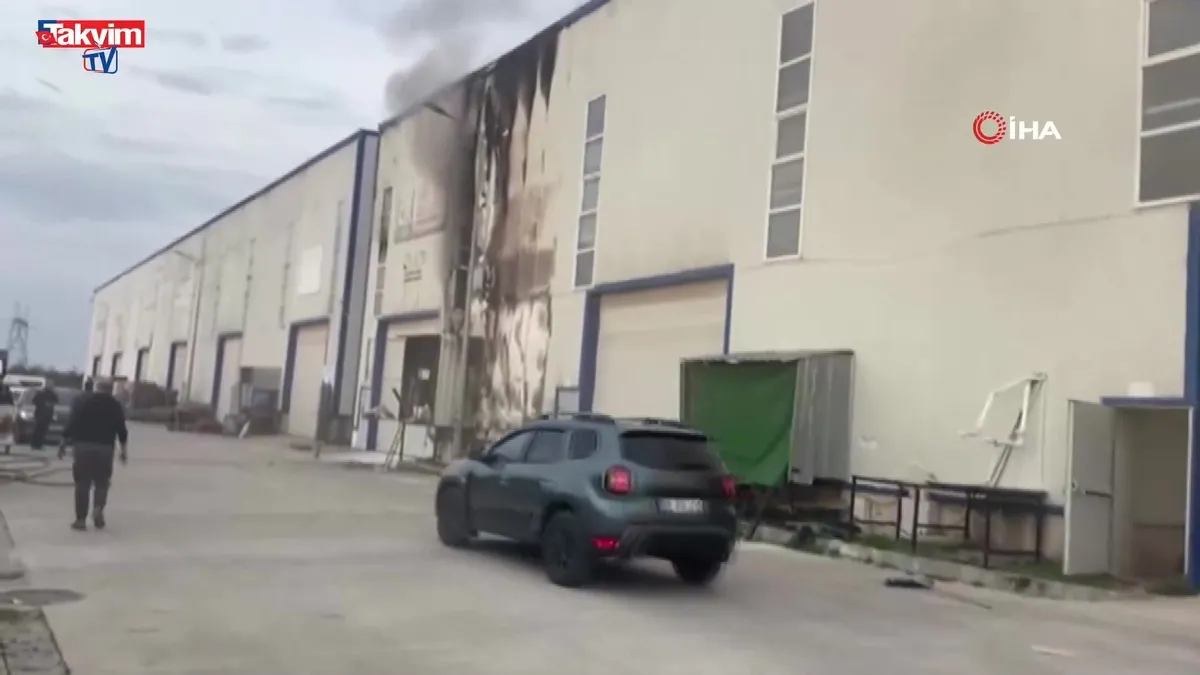 Tekirdağ’da iş yerinde korkutan yangın