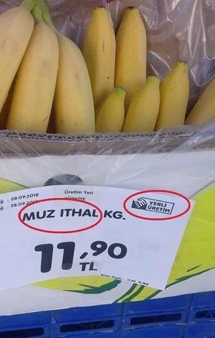 Fırsatçılardan ithal ürüne yerli etiket!