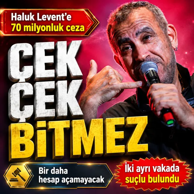 Haluk Levent’e karşılıksız çek şoku... Mahkemeden 70 milyon ceza | Bir daha hesap açması yasak