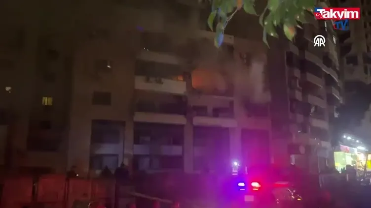 Katil İsrail, Beyrut'taki Hamas ofisini hedef aldı