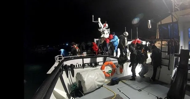 Yunanistan unsurlarınca ölüme itilen 63 kaçak göçmen kurtarıldı