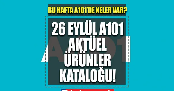 Yeni hafta geldi A101'de bu hafta neler var? 10 TL'lik alışveriş yapana 74,95 yerine 39,95! İşte A101 aktüel ürünler kataloğu TAM LİSTE! 