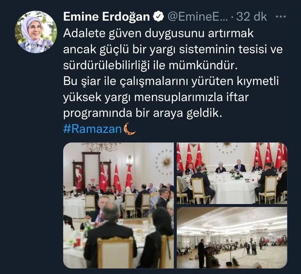 Başkan Recep Tayyip Erdoğan'ın eşi Emine Erdoğan yargı mensuplarıyla bir araya geldi-1