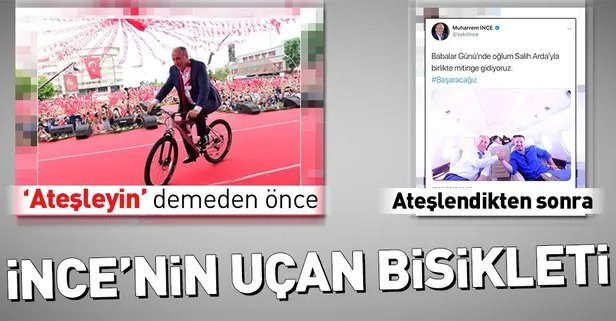 Muharrem İnce’nin uçan bisikleti!