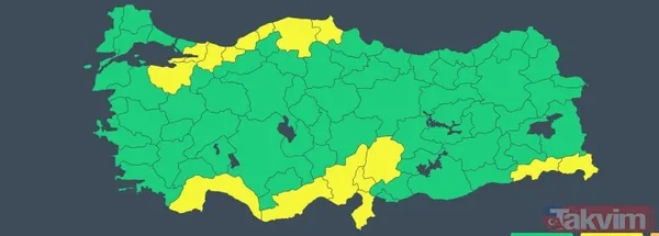 17 il sarı alarmda! Meteoroloji'den yeni uyarı: İstanbul'da fırtına ve kar etkili olacak! Şubat ve mart başında... - 7