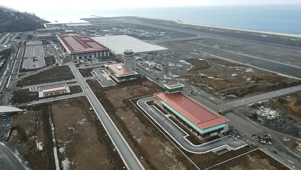 Açılışını Başkan Erdoğan'ın yapacağı Rize-Artvin Havalimanı için ilk test uçuşu gerçekleştirildi-2
