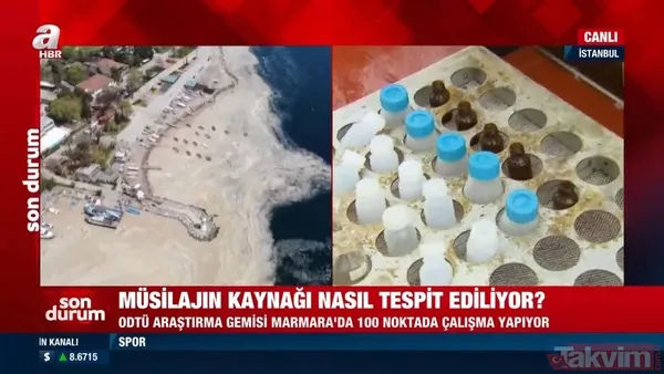 SON DAKİKA: A Haber Marmara Denizi'ndeki müsilajı (deniz salyası) araştıran ODTÜ gemisinde! 'Marmara 6-7 yılda biraz düzelebilir' - 5