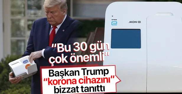 ABD Başkanı Trump, koronavirüs toplantısında cihaz tanıttı: 120 bin maskeyi dezenfekte ediyor