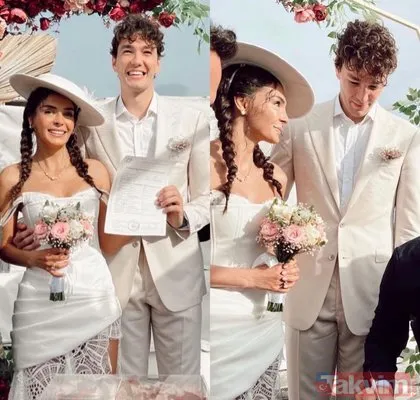 Onlar erdi muradına! Ebru Şahin ve Cedi Osman düğün yaptı! Gelin hanımın gelinlikleri sosyal medyanın dilinde