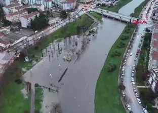 Çanakkale’de korkutan görüntü: Sarıçay taştı!