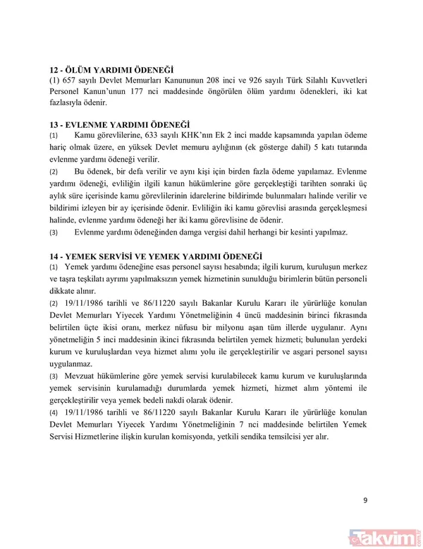 Sendikalar memur ve memur emeklisi için ne talep etti? Memur toplu sözleşme zammı yüzde kaç? İşte detaylar... - 13
