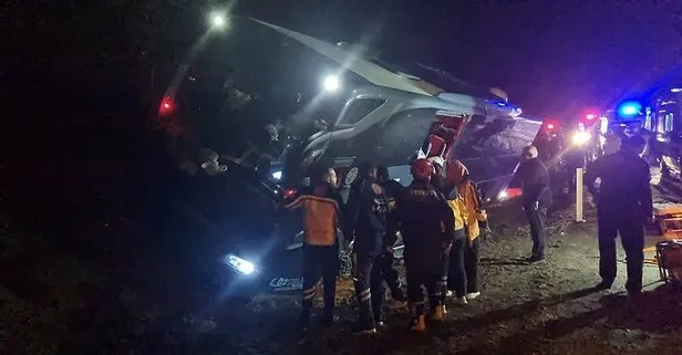 Çorum’da dehşet anları! Tur otobüsü yoldan çıktı: Çok sayıda yaralı var