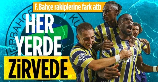 Hücum istatistiklerinde Fenerbahçe rakiplerini yanına yaklaştırmıyor
