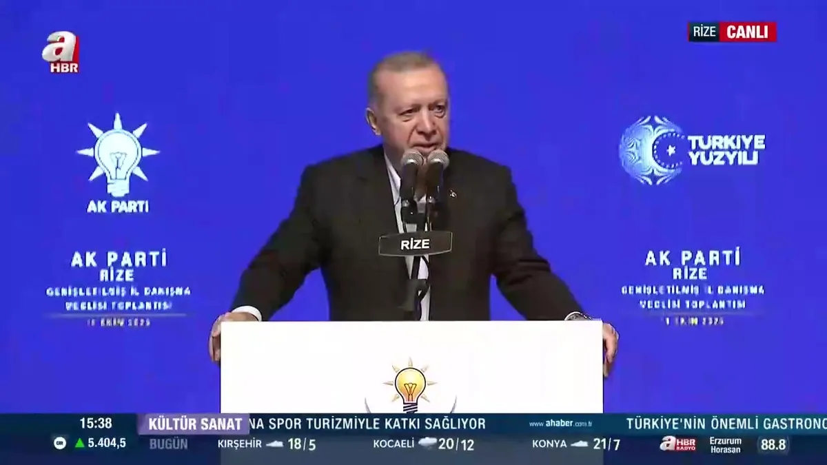 Başkan Erdoğan Rize’de AK Parti İl Danışma Toplantısı’nda konuştu
