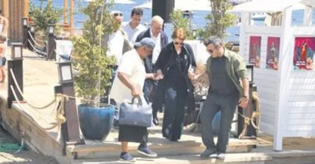 Tansu Çiller ve eşi Özer Çiller Bodrum tatiline devam ediyor