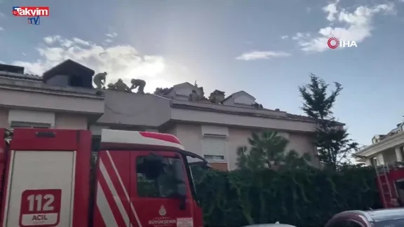 Maltepe’de çatı katında yangın paniği