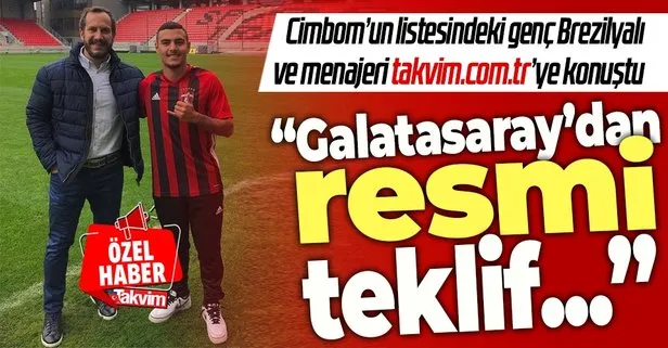Galatasaray’ın gündemindeki genç Brezilyalı Saymon Cabral ve menajerinden Takvim.com.tr’ye özel açıklamalar