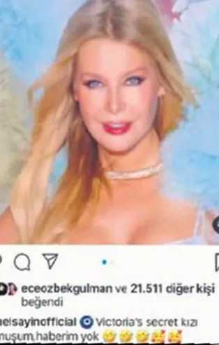 Emel Sayın'dan Victoria's Secret paylaşımı