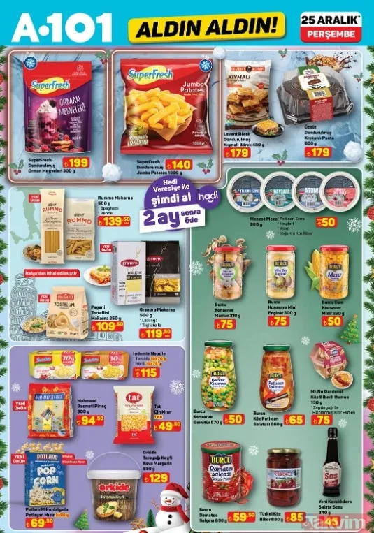 Yeni Yıl Sürprizi A101 Afişi Yayınlandı: 25 Aralık Dev İndirim Listesi - 18