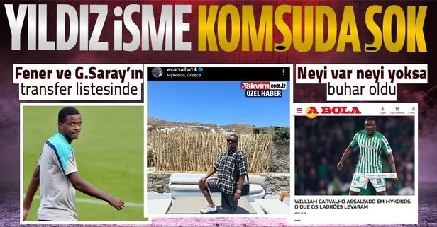 William Carvalho Yunanistan’da soyuldu