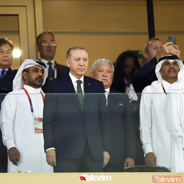 Başkan Recep Tayyip Erdoğan Katar'da dev finali takip etti! Al Sani ile görüştü - 4