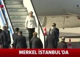 Almanya Başbakanı Angela Merkel İstanbul'a geldi