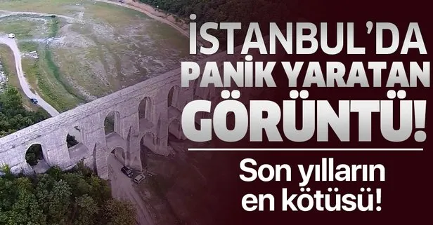 İstanbul’da panik yaratan görüntü! Kuraklık Istranca barajlarını vurdu