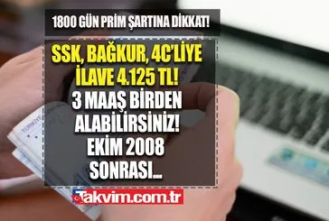 SSK, Bağkur, 4C’liye ilave 4.125 TL!