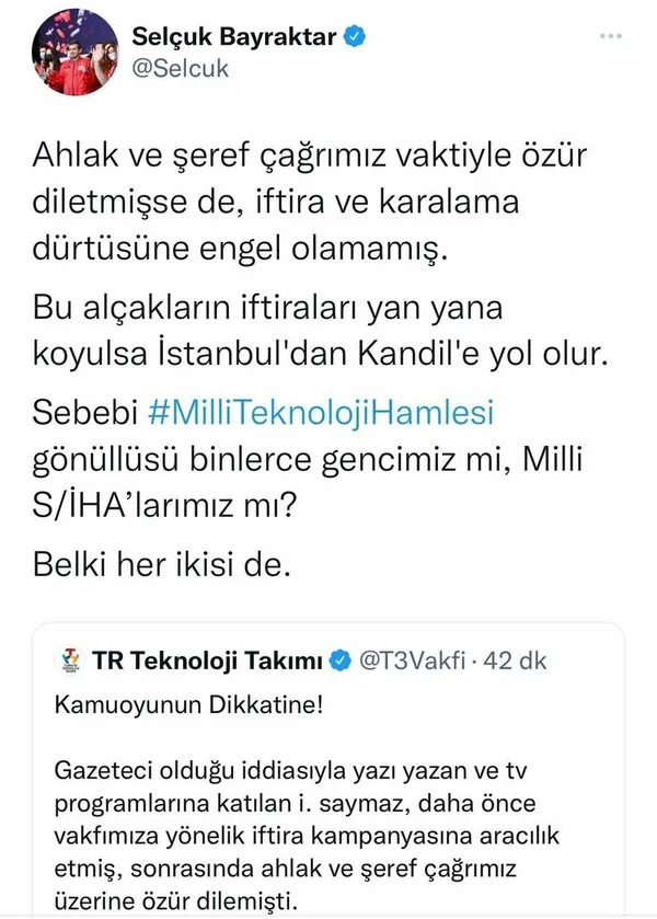 Selçuk Bayraktar'dan İsmail Saymaz'a belgeli yanıt! "İftira ve karalama dürtüsüne engel olamamış"-6