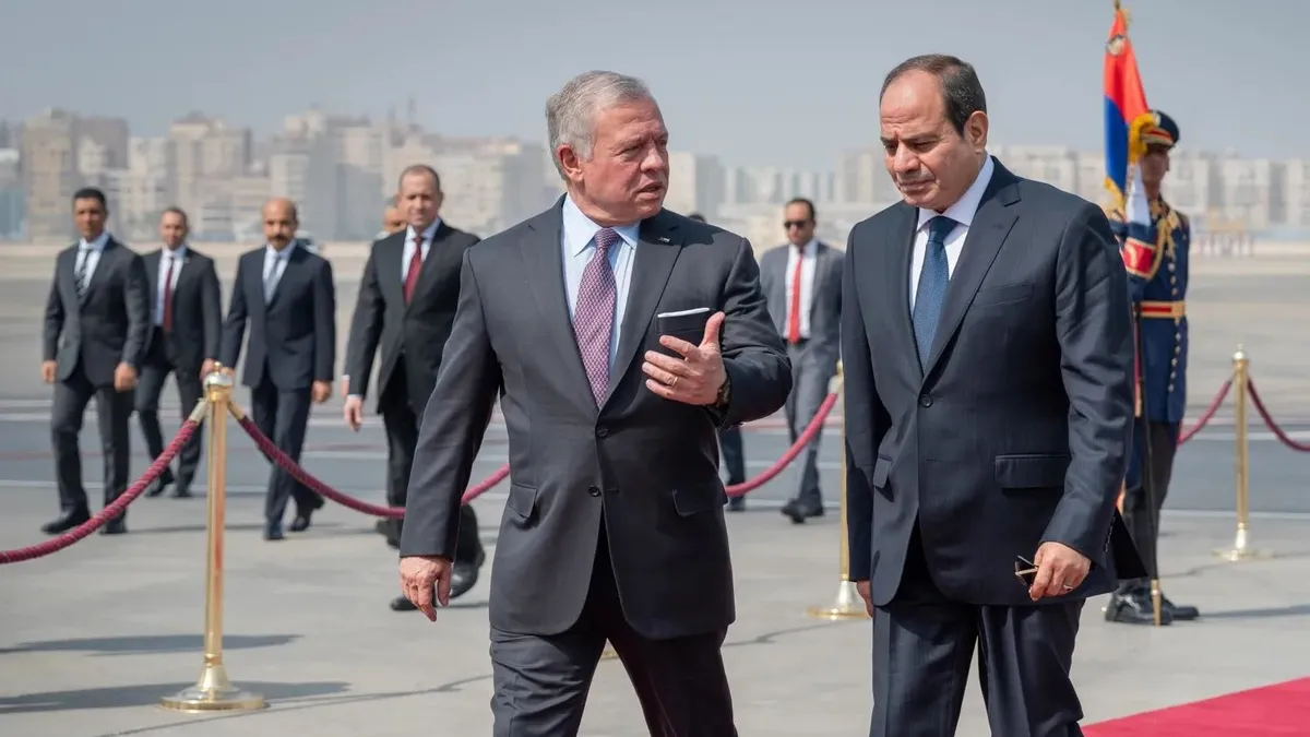 Sisi ve Kral Abdullah "mutabık kaldık" diyerek duyurdu! Filistinliler yerinden edilmemeli