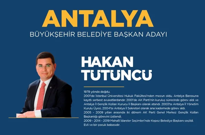 Hakan Tütüncü kimdir, kaç yaşında, nereli? 31 Mart 2024 Antalya AK Parti Büyükşehir Belediyesi MHP CHP İYİ Parti yerel seçim belediye başkan adayı kim oldu?-4