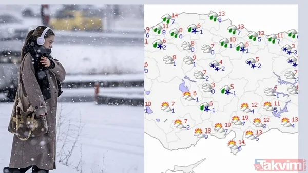 Meteoroloji haritasında işaretlendi: 15 il için kar uyarısı! Sıcaklıklar -2 dereceye düşecek - 1