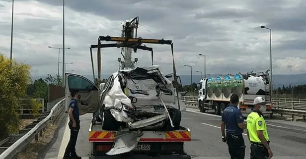 Aydın’da süt tankeri otomobile çarptı; evli çifti kaza ayırdı