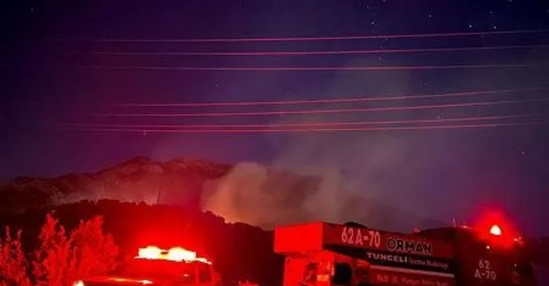 Tunceli’de Munzur Vadisi Milli Parkı sınırları içerisinde orman yangını çıktı!
