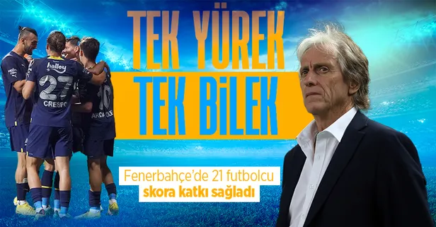 Tek yürek tek bilek! Fenerbahçe’de bu sezon 21 futbolcu golleri ve asistleriyle skora katkı verdi