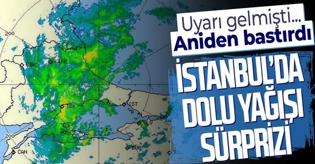 İstanbul’un bazı ilçelerinde dolu yağışı etkili olmaya başladı | AKOM’dan son dakika kar yağışı uyarısı