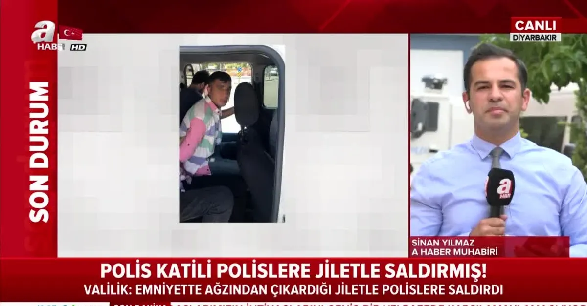 Valilik açıkladı! Polis memuru Atakan Arslan’ı şehit eden zanlı ağzından çıkardığı jiletle polislere saldırdı