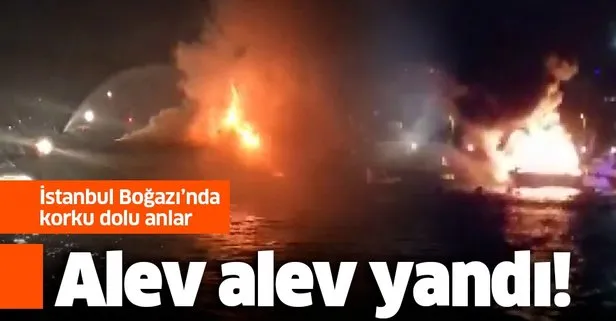 Son dakika: İstanbul Bebek’te lüks tekne alev alev yandı