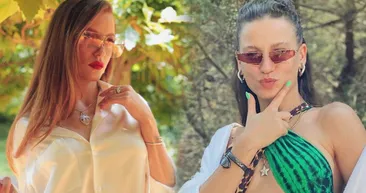 Serenay Sarıkaya babasının kucağında! Ben de yakışıklı babamla bir fotoğraf koyayım bari diyen Serenaya bakın!