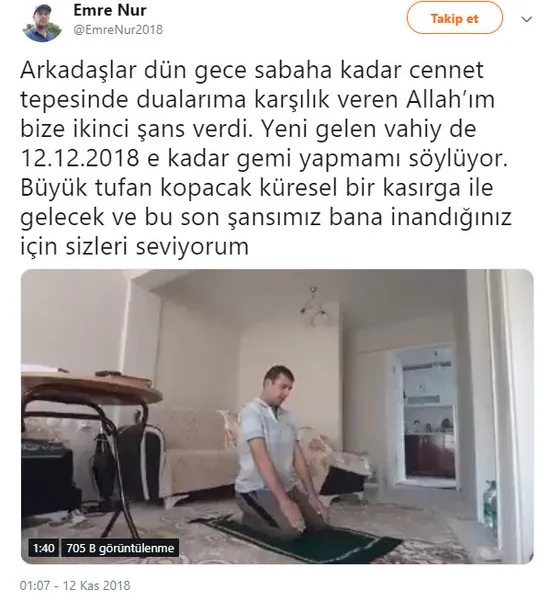 '11 Kasım'da kıyamet kopacak' diyen öğretmenden yeni kehanet!-3