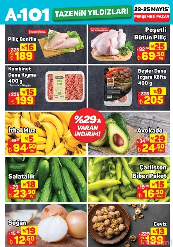 🥣 Gıda Ürünleri 🥄 900 G Eker Yoğurt – 59,50 Tl ☕ 1 L Latte Kahveli Sütlü İçecek – 75 Tl 🫒 950 G Maramarabirlik Siyah Zeytin – 159 Tl 🐟 500 G Dondurulmuş...