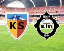 Kayserispor Altay’ı 1-0 yendi