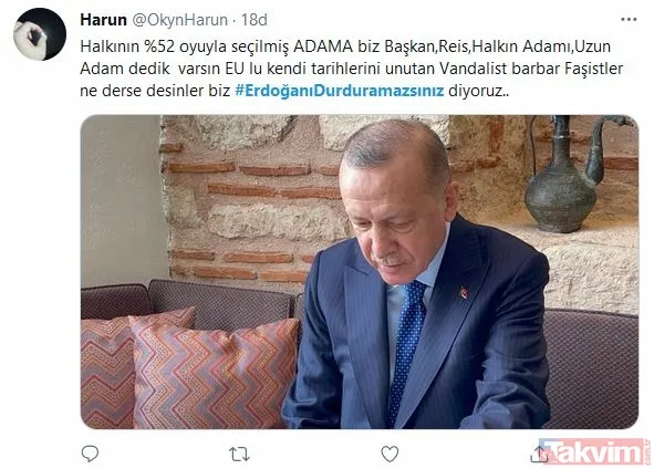 Türkiye, Başkan Erdoğan'ın yanında! Mussolini kırıntısı Draghi'ye tokat gibi cevap: #ErdoğanıDurduramazsınız